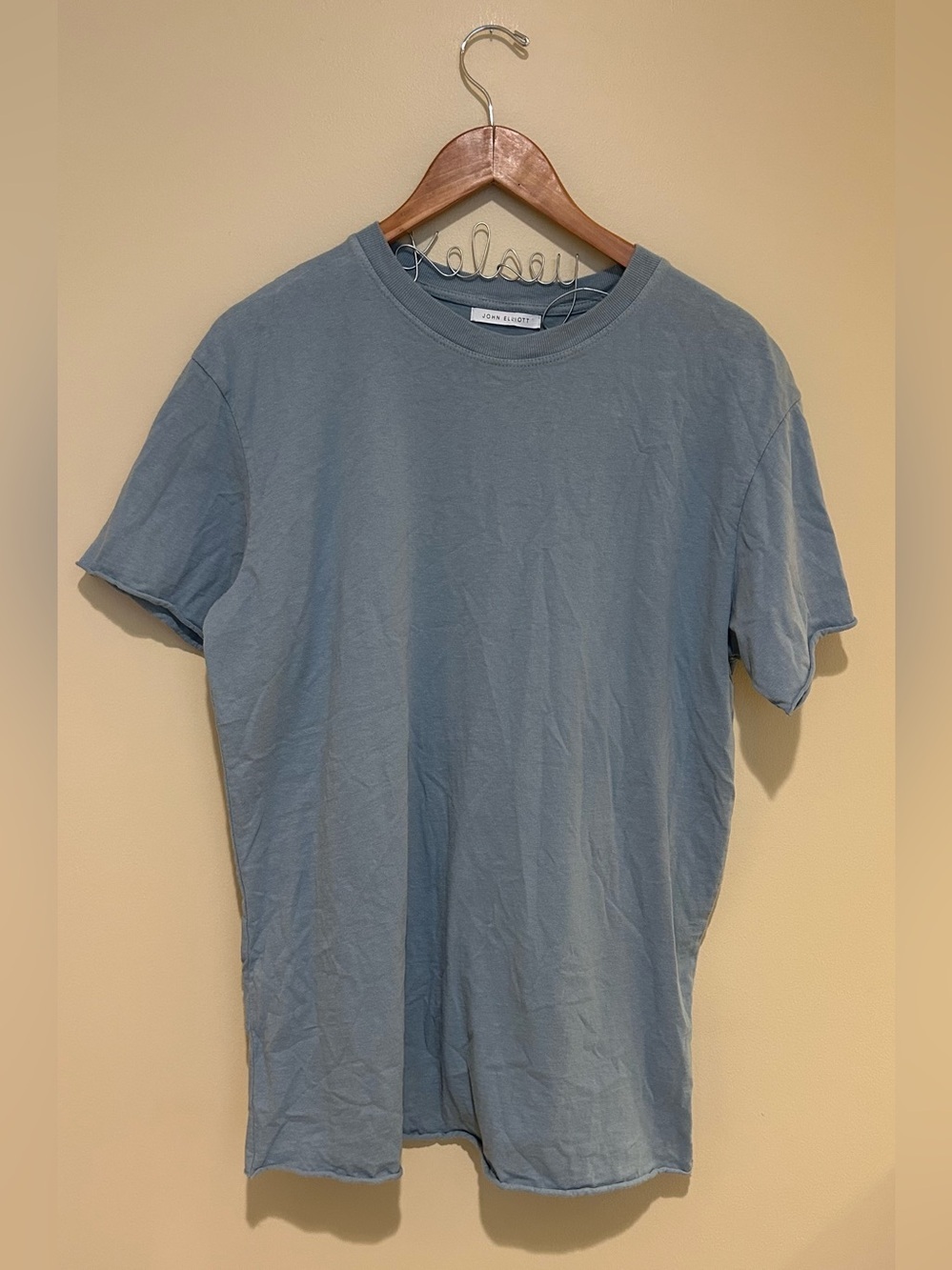 John Elliott Like New Air Spun Anti-Expo Tee in Mineral 100% Cotton Size Small - Picture 2 of 11